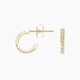 Pavé Diamond Huggie Earrings