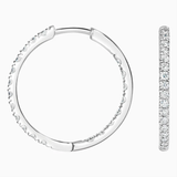 Small Hoop Diamond Earrings