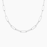 Large 16 In. Paperclip Chain Necklace
