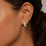 Lab Diamond Tube Huggie Earrings (2/3 ct. tw.)