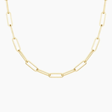 Large 16 In. Paperclip Chain Necklace