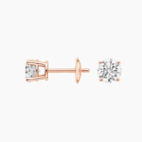 Round Diamond Stud Earrings