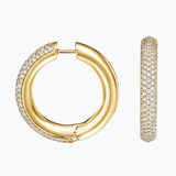 Lab Diamond Tube Hoop Earrings (1 1/4 ct. tw.)