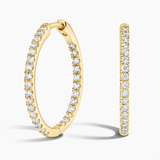 Small Hoop Diamond Earrings