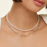 Large 16 In. Paperclip Chain Necklace