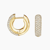 Lab Diamond Tube Huggie Earrings (2/3 ct. tw.)