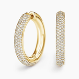 Lab Diamond Tube Hoop Earrings (1 1/4 ct. tw.)