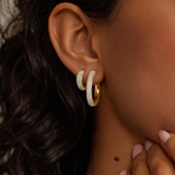Lab Diamond Tube Huggie Earrings (2/3 ct. tw.)