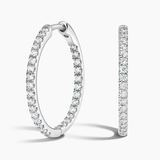 Small Hoop Diamond Earrings