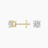 Round Diamond Stud Earrings