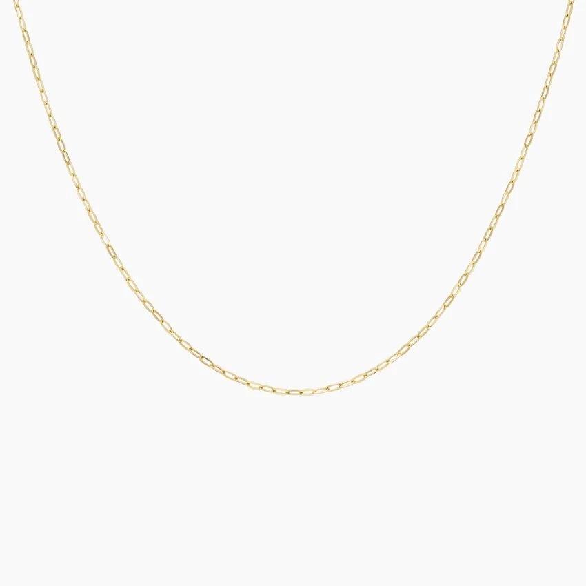 Extra Small 16 In. Paperclip Chain Necklace