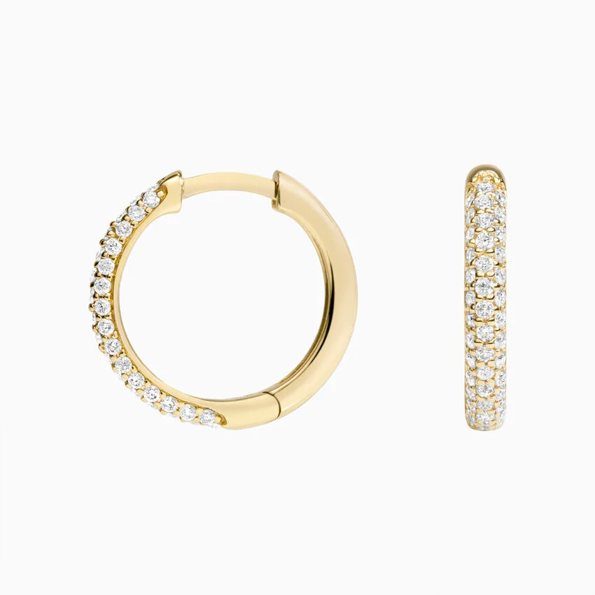 Lab Diamond Tube Huggie Earrings (1/3 ct. tw.)