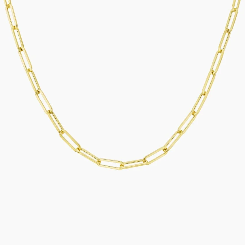 Small 16 In. Paperclip Chain Necklace