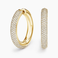 Lab Diamond Tube Hoop Earrings (1 1/4 ct. tw.)