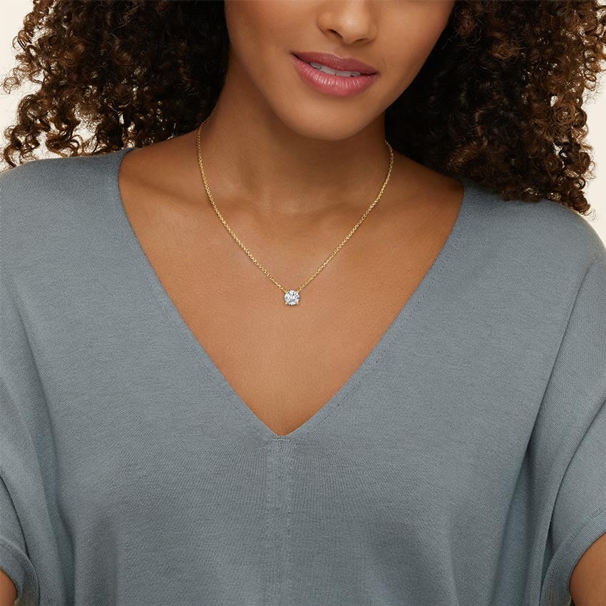Solitaire Lab Diamond Pendant (1 1/2 ct. tw.)