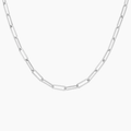Small 16 In. Paperclip Chain Necklace